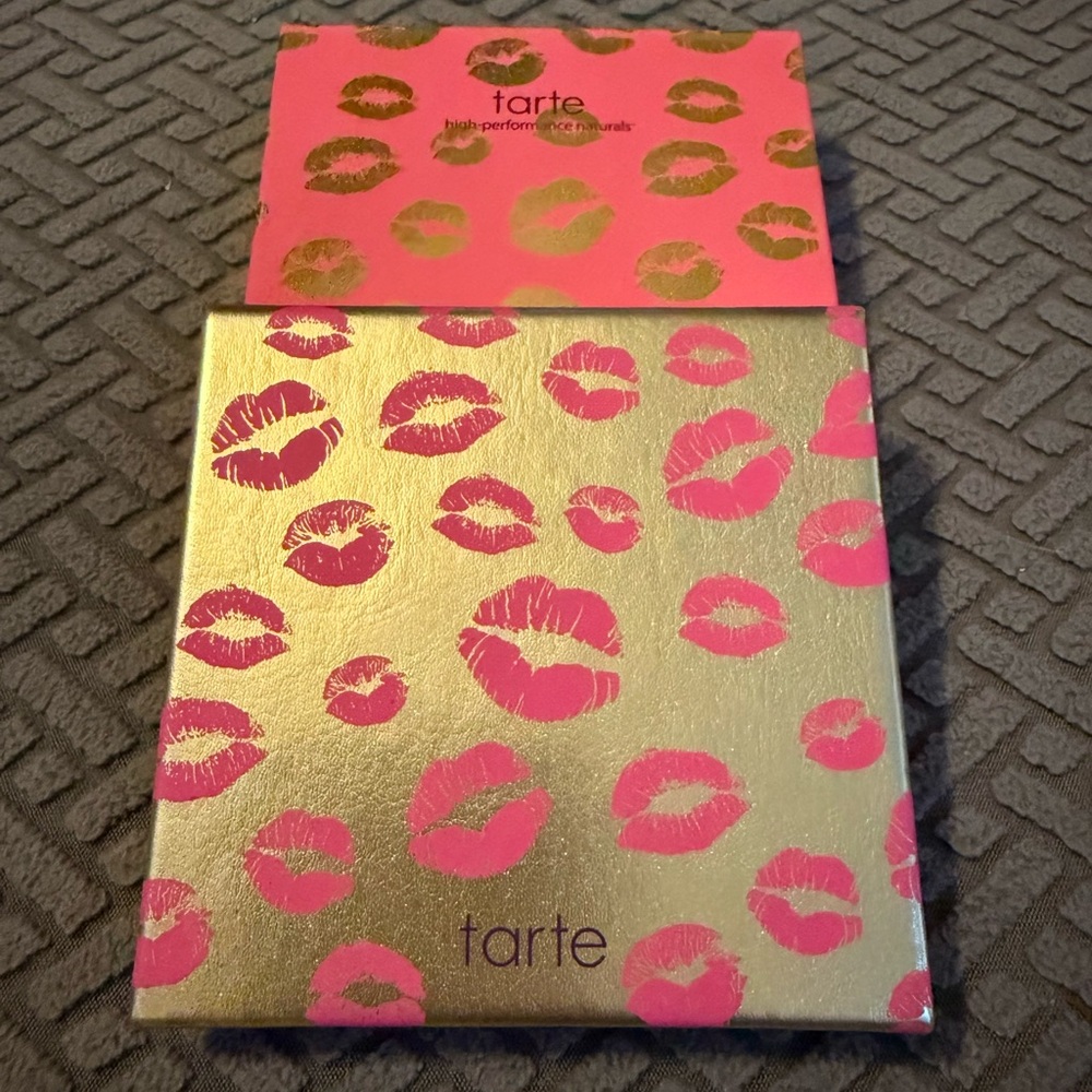 Tarte Leave your Mark- Gold and Pink Lip Print Palette with mirror